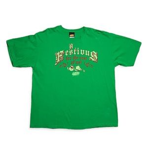 VTG Seinfeld Christmas Holidays Green Vintage T Shirt Castle Rock Men XL Y2K 90s